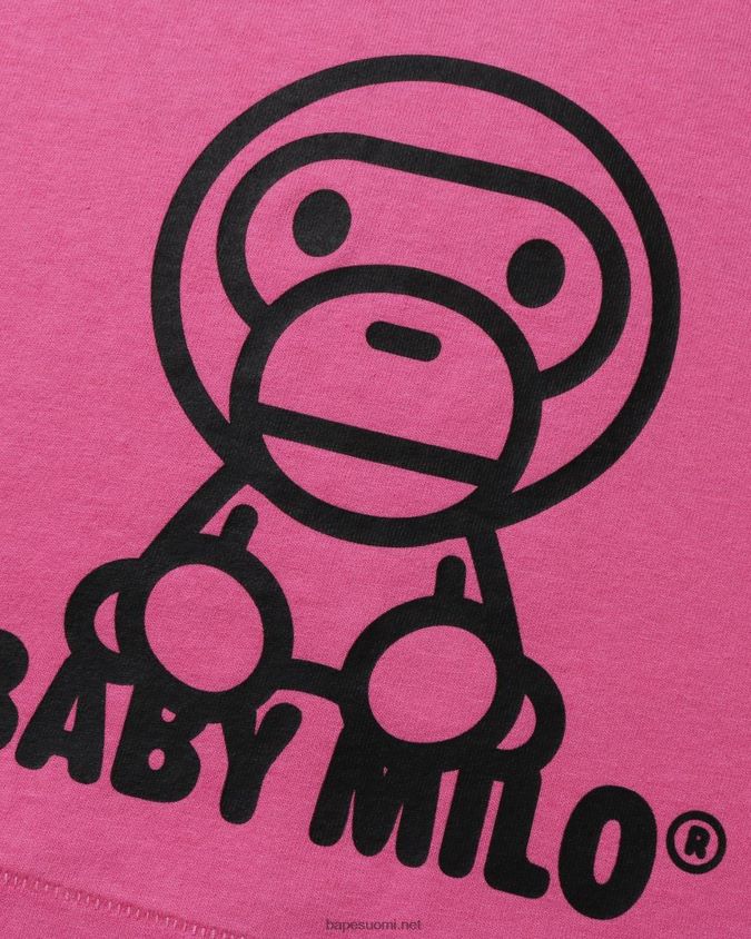 karmiinin ruusu lapset A Bathing Ape kaikki baby milo mix tee 8HT2D81516