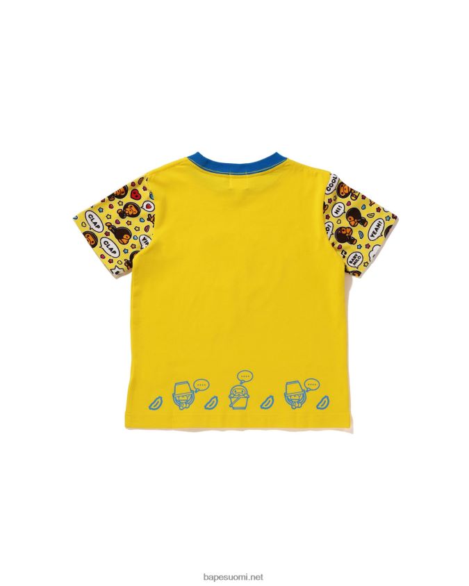 keltainen lapset A Bathing Ape baby milo puheilmapallo milo lisa tee 8HT2D81590