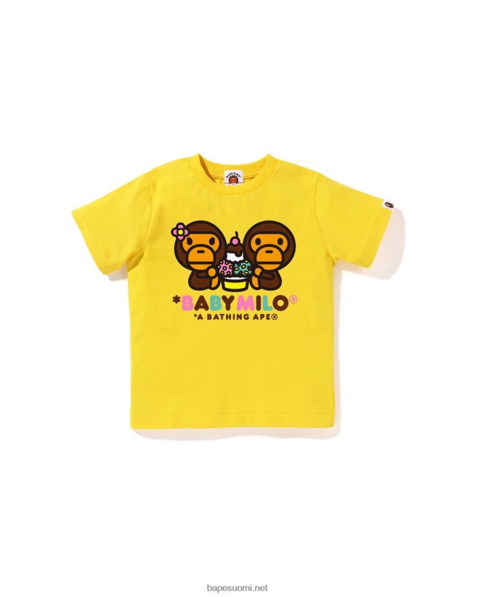 keltainen lapset A Bathing Ape baby milo sekoitettu hedelmä milo & lisa tee 8HT2D81384