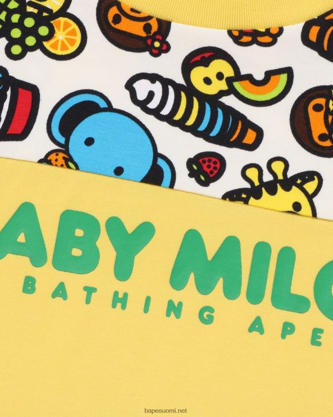 keltainen lapset A Bathing Ape baby milo sekoitettu hedelmätee 8HT2D81423