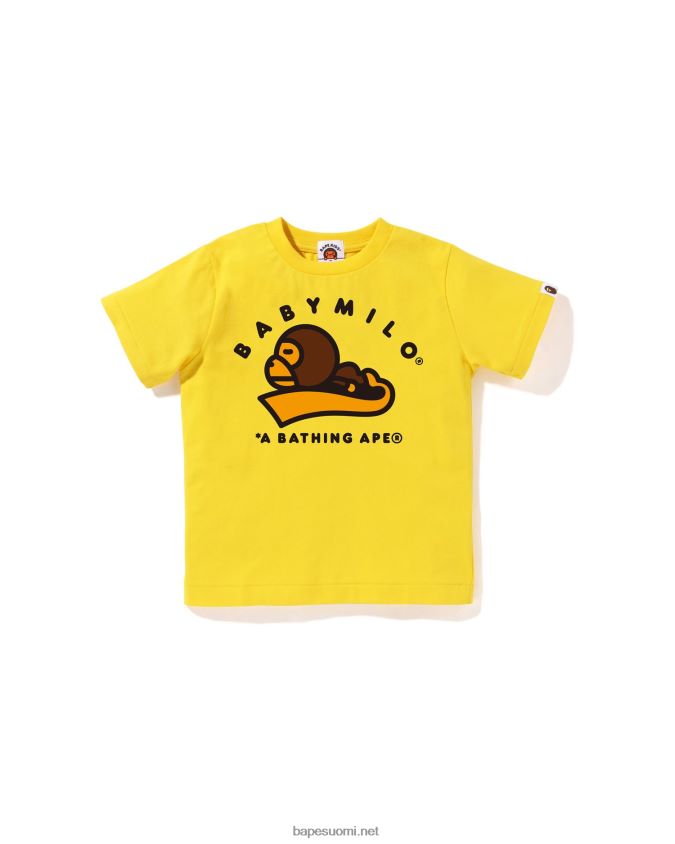 keltainen lapset A Bathing Ape baby milo unipaita 8HT2D81554