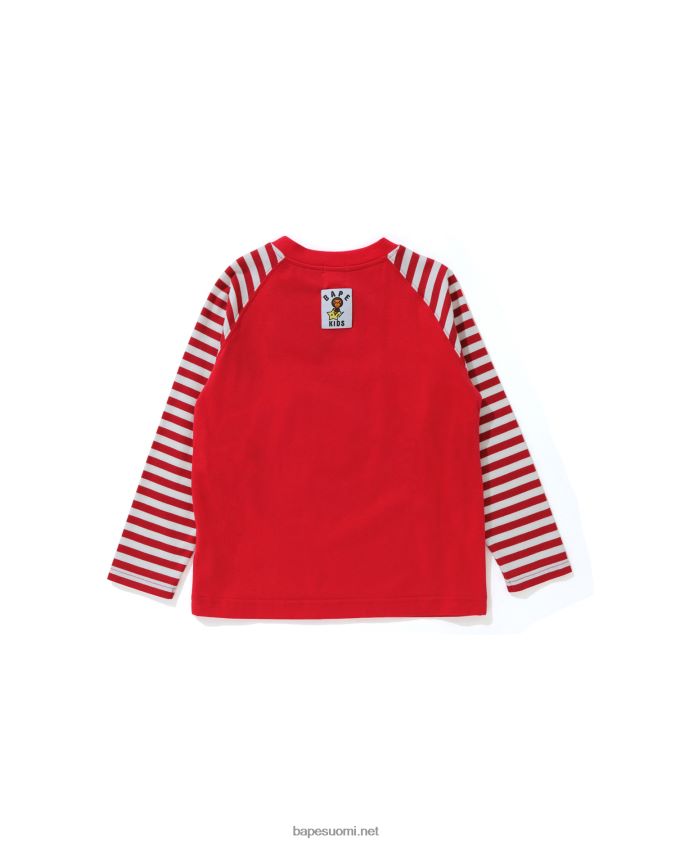 kirkkaan punainen lapset A Bathing Ape baby milo glow in the dark sta tee 8HT2D81772