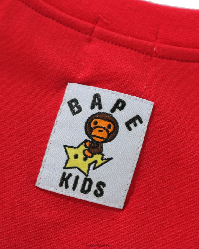 kirkkaan punainen lapset A Bathing Ape baby milo glow in the dark sta tee 8HT2D81772