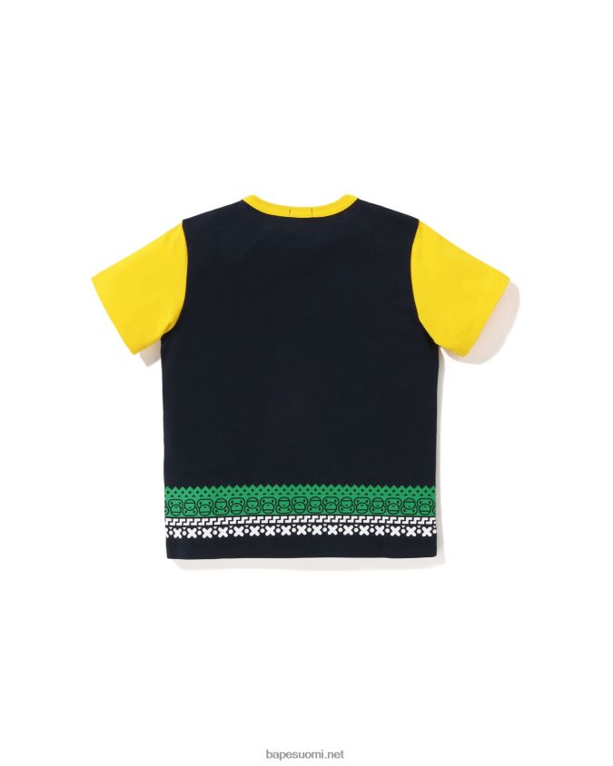 laivastonsininen lapset A Bathing Ape baby milo nordic print -paita 8HT2D81475