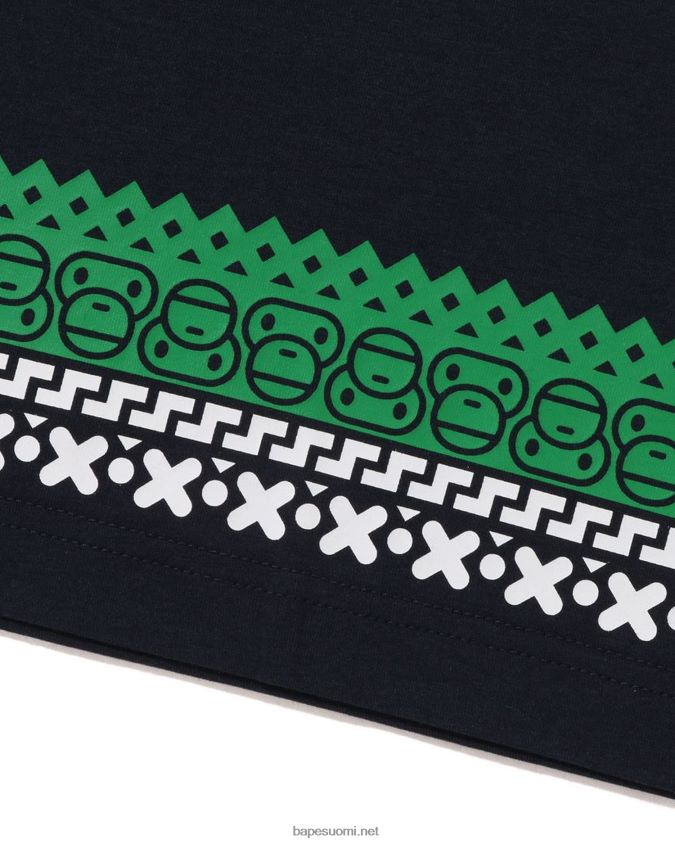 laivastonsininen lapset A Bathing Ape baby milo nordic print -paita 8HT2D81475