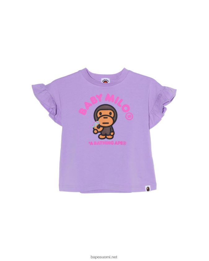 liila lapset A Bathing Ape baby milo donitsit röyhelöpaita 8HT2D81577