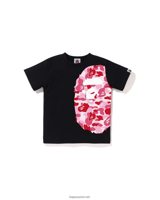 musta lapset A Bathing Ape abc camo puoli iso head t-paita 8HT2D81291