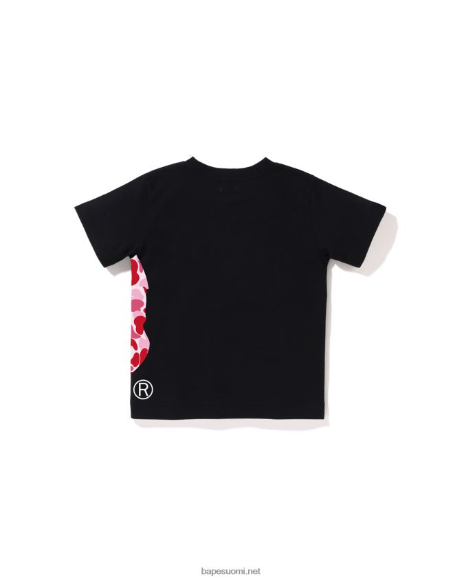 musta lapset A Bathing Ape abc camo puoli iso head t-paita 8HT2D81291