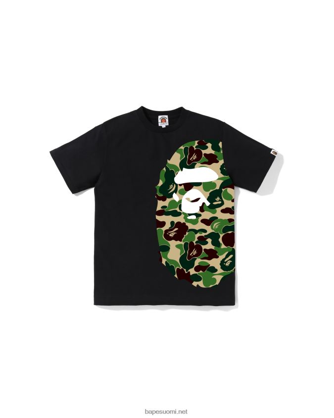 musta lapset A Bathing Ape abc camo side big head tee jr 8HT2D81282