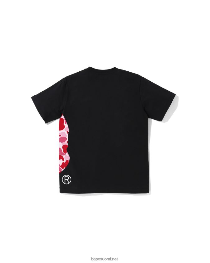 musta lapset A Bathing Ape abc camo side big head tee jr 8HT2D81283