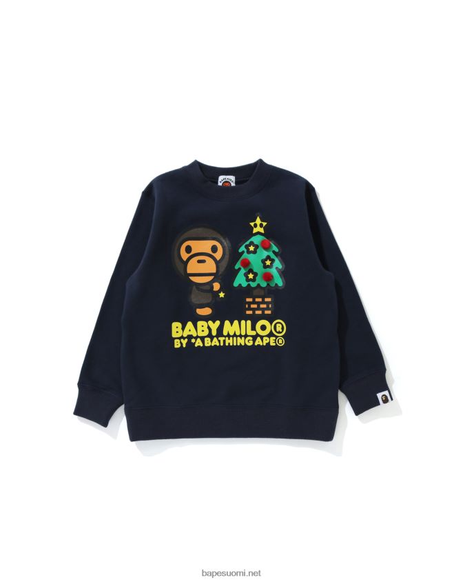 musta lapset A Bathing Ape baby milo glow in the dark sta tee 8HT2D81771