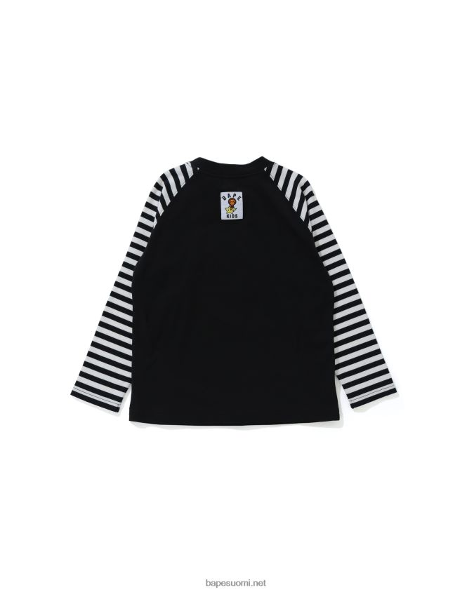 musta lapset A Bathing Ape baby milo glow in the dark sta tee 8HT2D81771