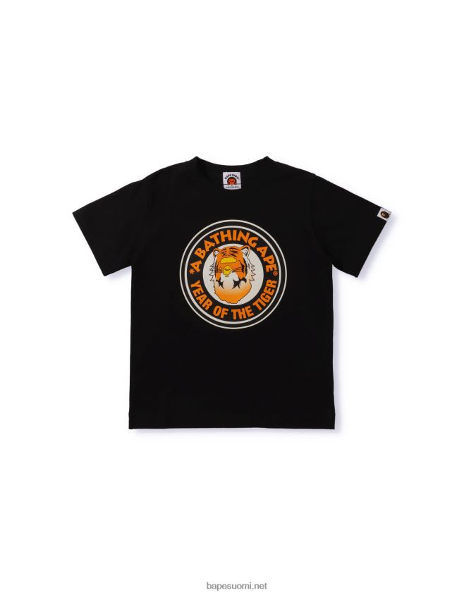 musta lapset A Bathing Ape vuosi tiikeri tee 8HT2D81747