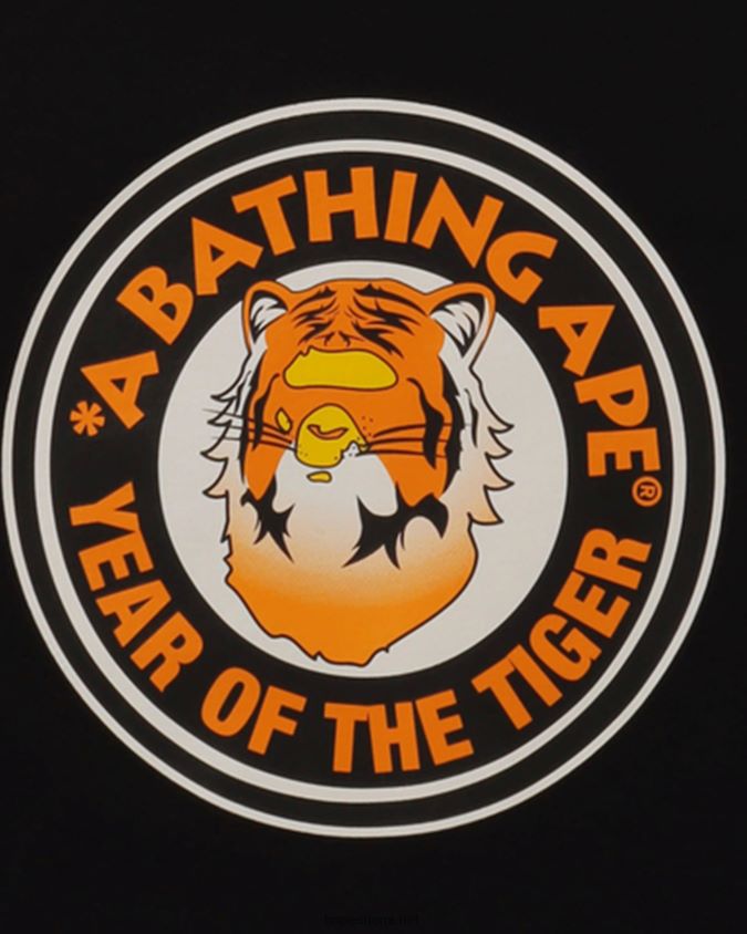 musta lapset A Bathing Ape vuosi tiikeri tee 8HT2D81747