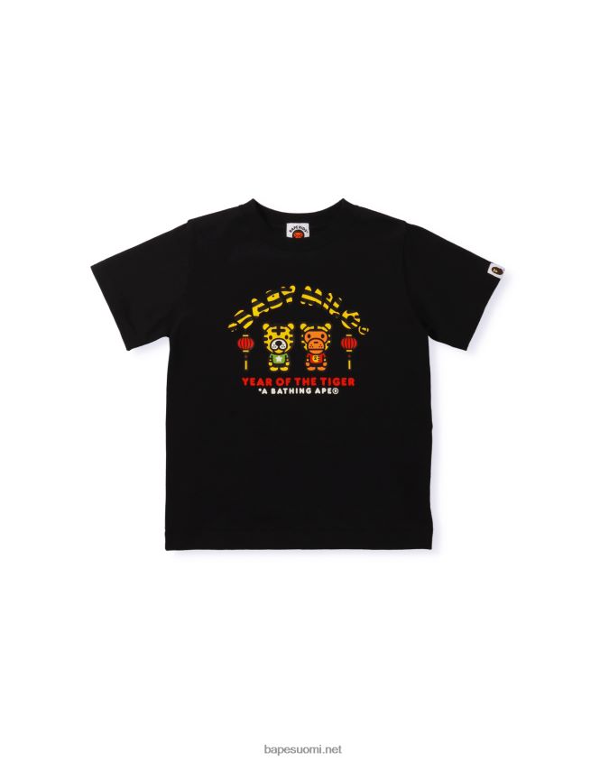 musta lapset A Bathing Ape vuosi tiikeri vauva milo tee 8HT2D81744