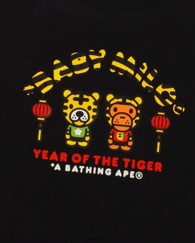 musta lapset A Bathing Ape vuosi tiikeri vauva milo tee 8HT2D81744