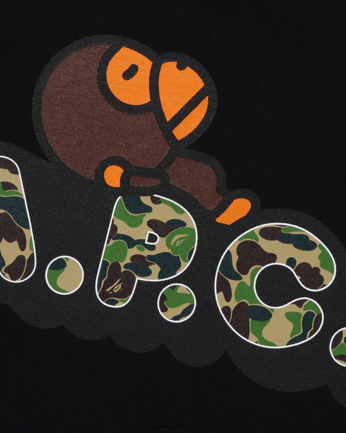 musta lapset A Bathing Ape x a.p.c. milo on apc tee 8HT2D81572