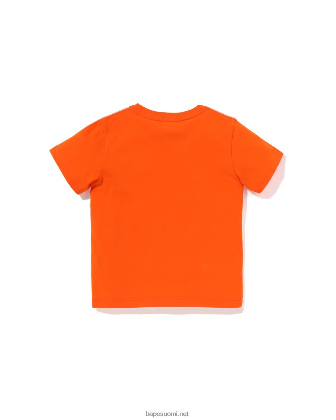 oranssi lapset A Bathing Ape baby milo friends balloon t-paita 8HT2D81301