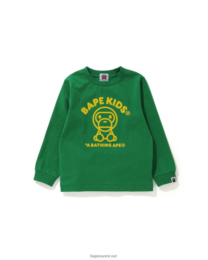 riikinkukon vihreä lapset A Bathing Ape baby milo matto t-paita 8HT2D81737