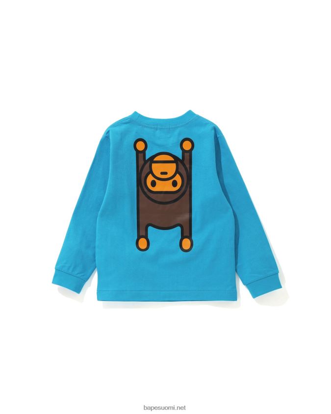 sininen lapset A Bathing Ape baby milo matto t-paita 8HT2D81736