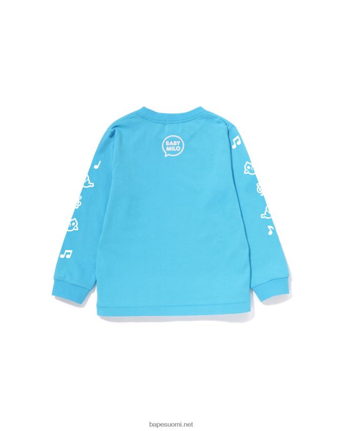 sininen lapset A Bathing Ape baby milo puheilmapallo t-paita #2 8HT2D81483