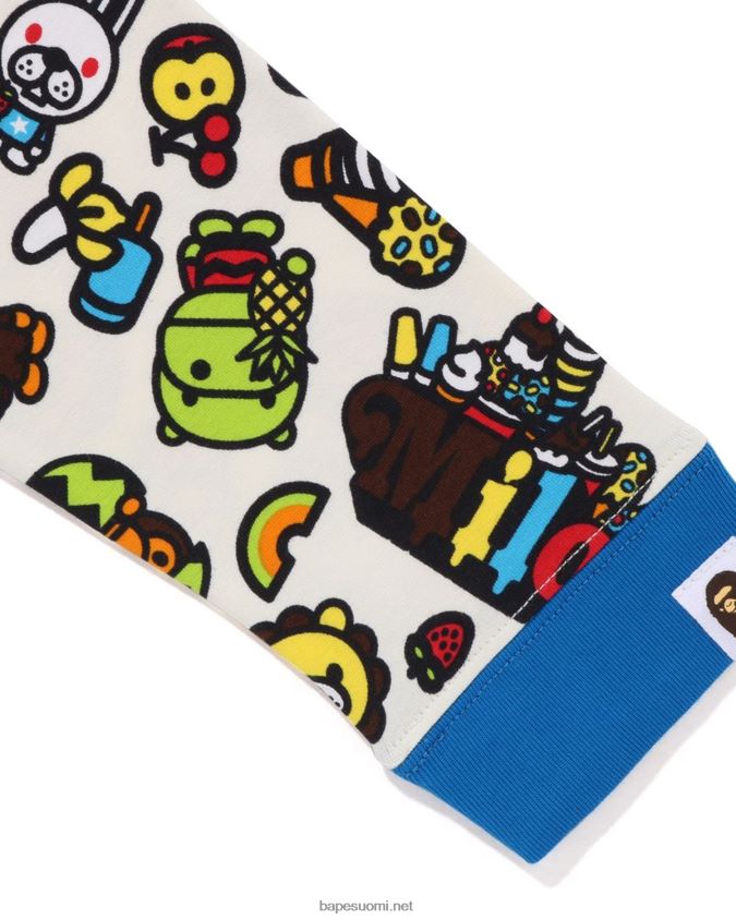 sininen lapset A Bathing Ape baby milo sekoitettu hedelmäkerroksinen t-paita 8HT2D81452