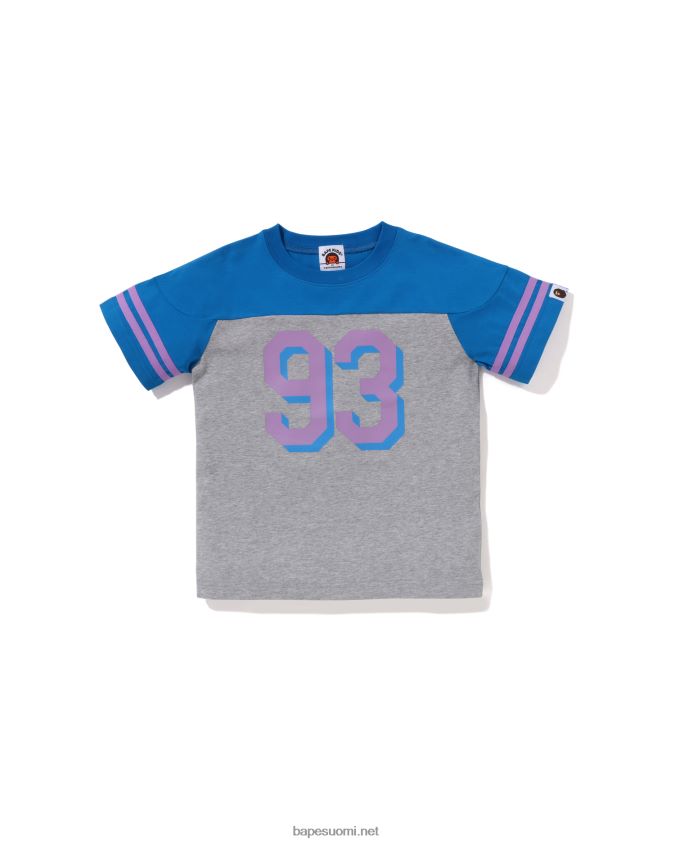 sininen lapset A Bathing Ape jalkapallo tee 8HT2D81313
