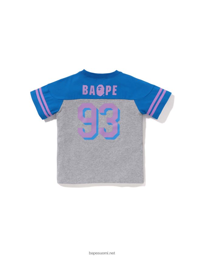 sininen lapset A Bathing Ape jalkapallo tee 8HT2D81313
