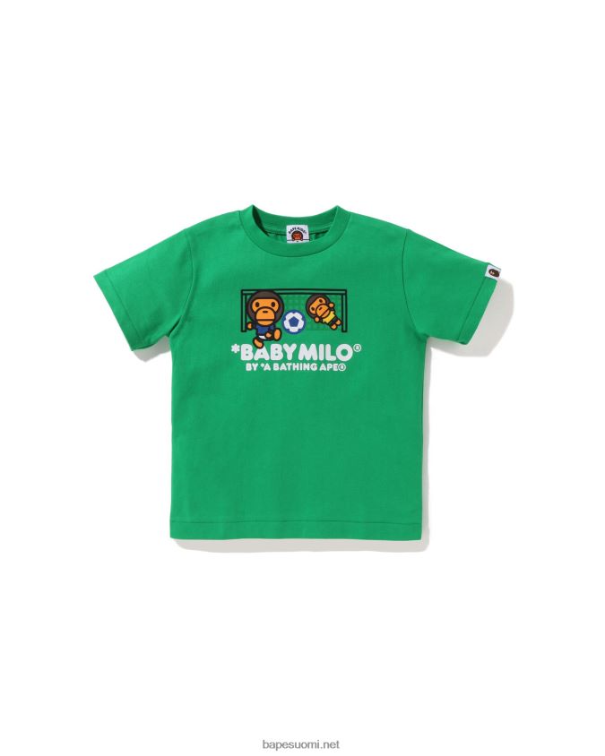 smaragdi lapset A Bathing Ape baby milo jalkapallopaita 8HT2D81558