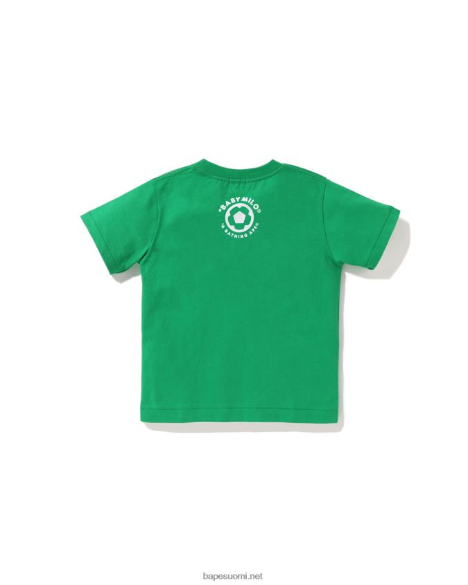 smaragdi lapset A Bathing Ape baby milo jalkapallopaita 8HT2D81558
