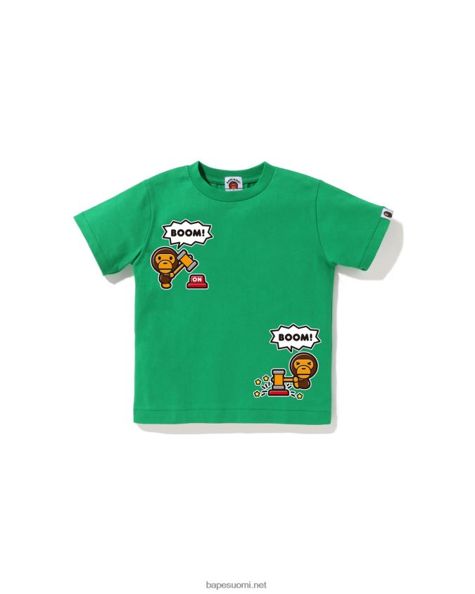 smaragdi lapset A Bathing Ape baby milo puheilmapallo t-paita #4 8HT2D81562