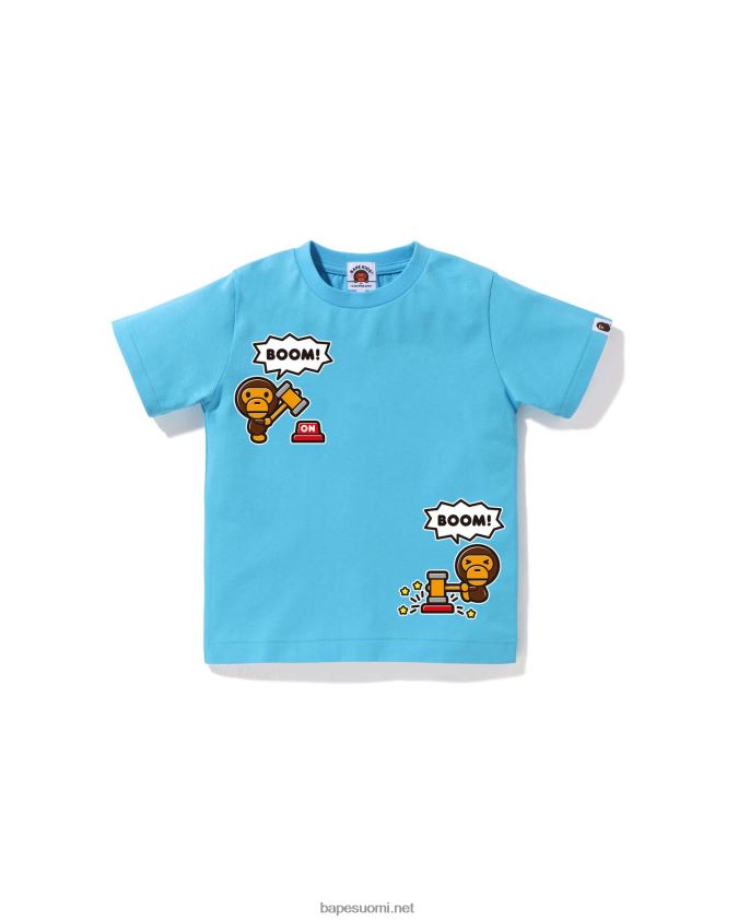 taivaansininen lapset A Bathing Ape baby milo puheilmapallo t-paita #4 8HT2D81561