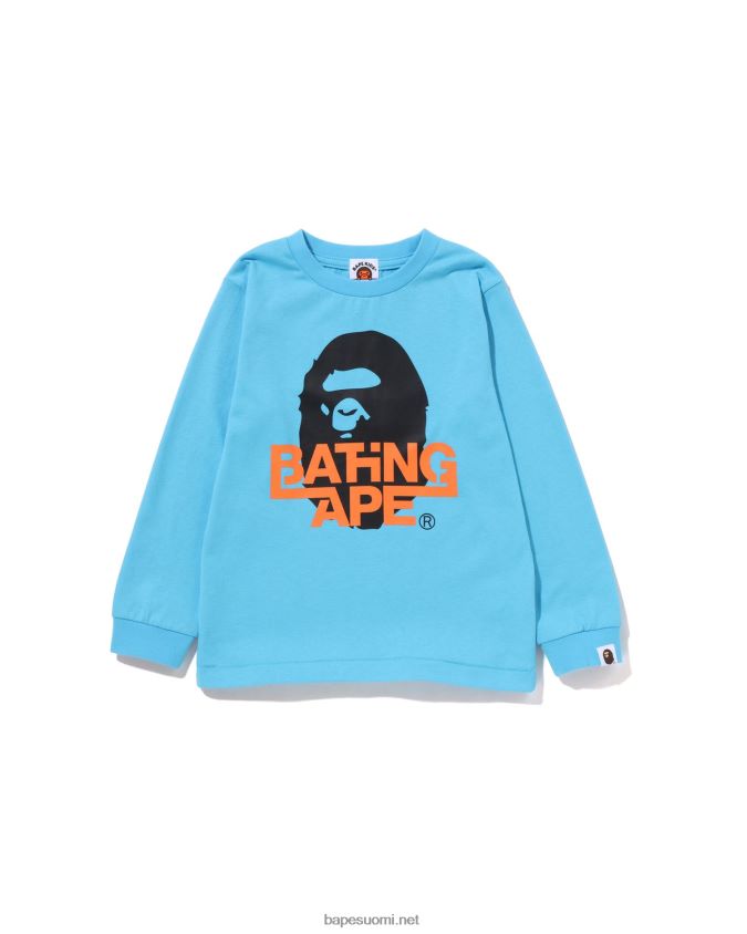 taivaansininen lapset A Bathing Ape pään t-paita 8HT2D81510