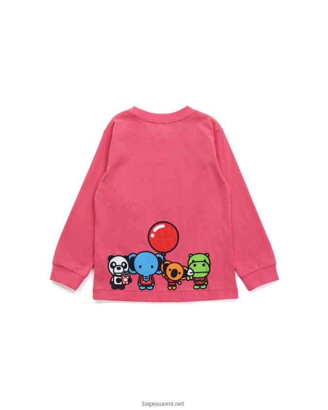 vaaleanpunainen lapset A Bathing Ape baby milo & friends tee 8HT2D81775