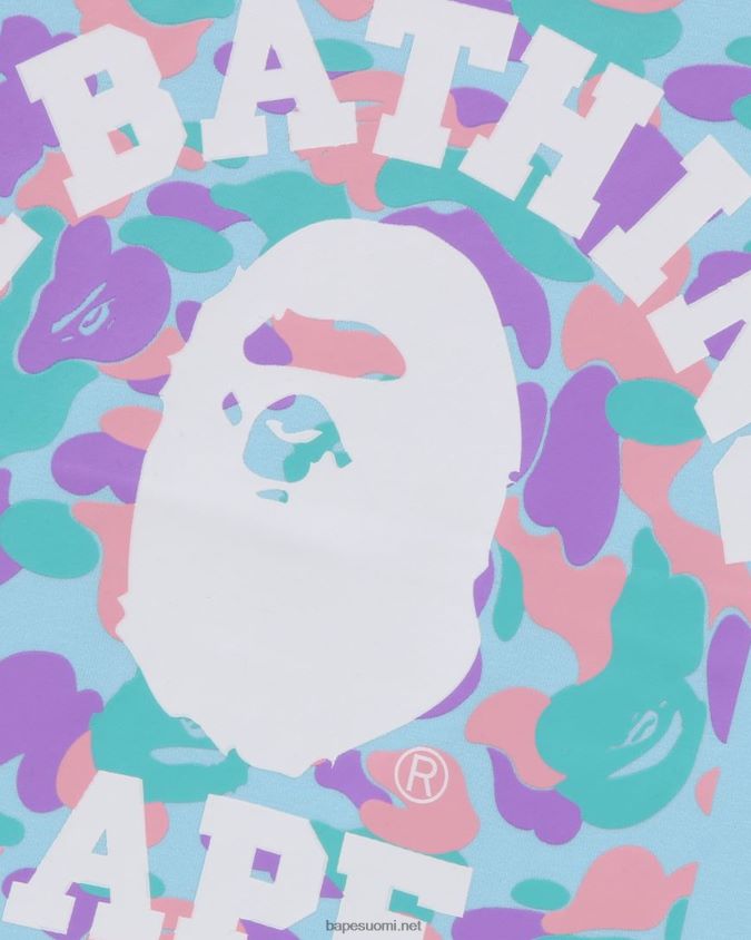 vaaleansininen lapset A Bathing Ape college kerroksinen röyhelöpaita 8HT2D81406