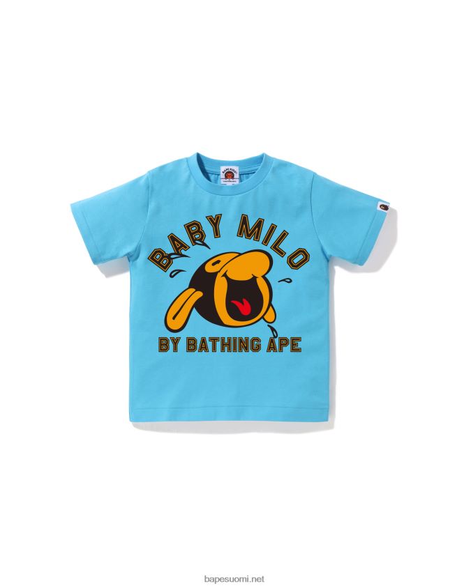 vaaleansininen lapset A Bathing Ape klassinen vauva milo paita 8HT2D81348
