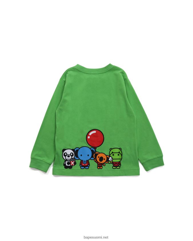 vaaleanvihreä lapset A Bathing Ape baby milo & friends tee 8HT2D81774