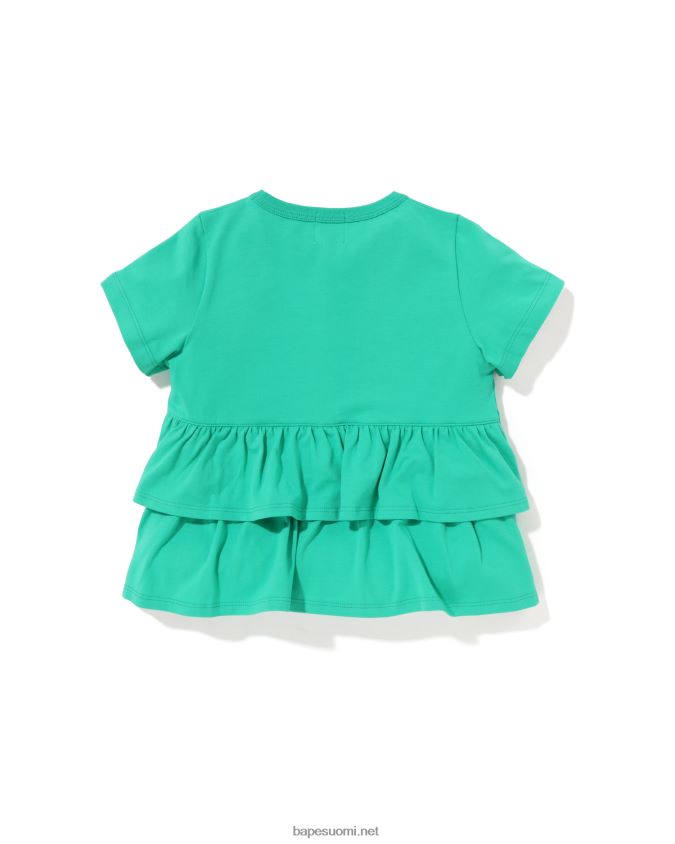 vaaleanvihreä lapset A Bathing Ape baby milo mansikkaröyhelöpaita 8HT2D81276