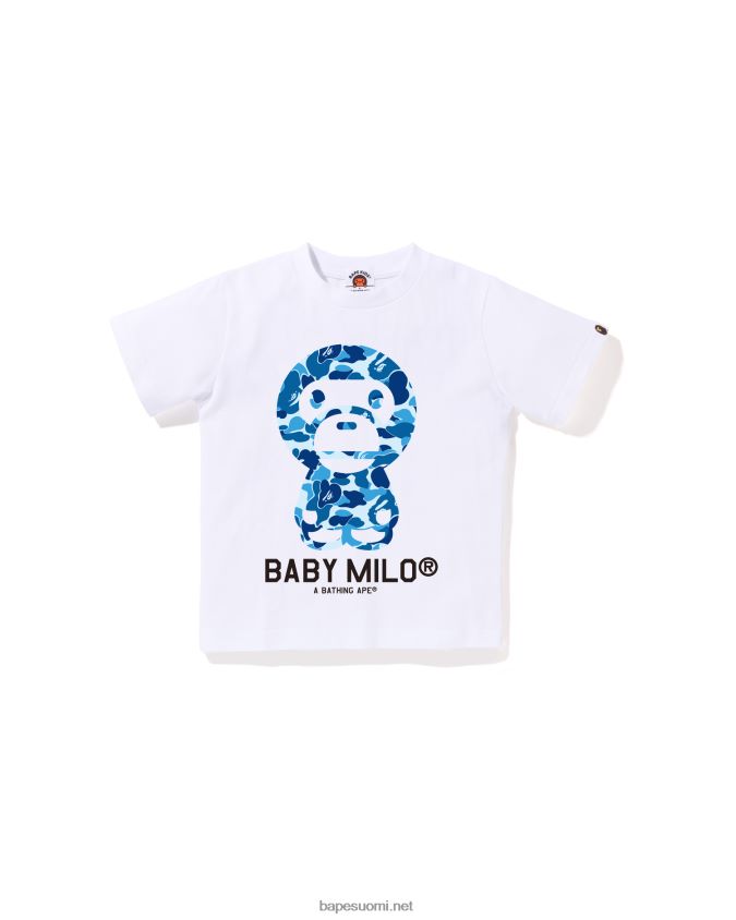 valkoinen lapset A Bathing Ape abc camo baby milo tee 8HT2D81272