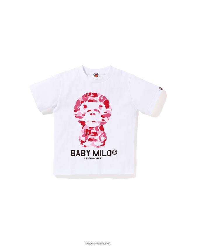 valkoinen lapset A Bathing Ape abc camo baby milo tee 8HT2D81274
