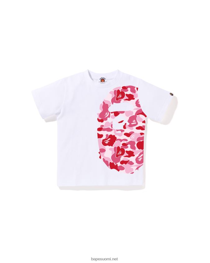 valkoinen lapset A Bathing Ape abc camo puoli iso head t-paita 8HT2D81294