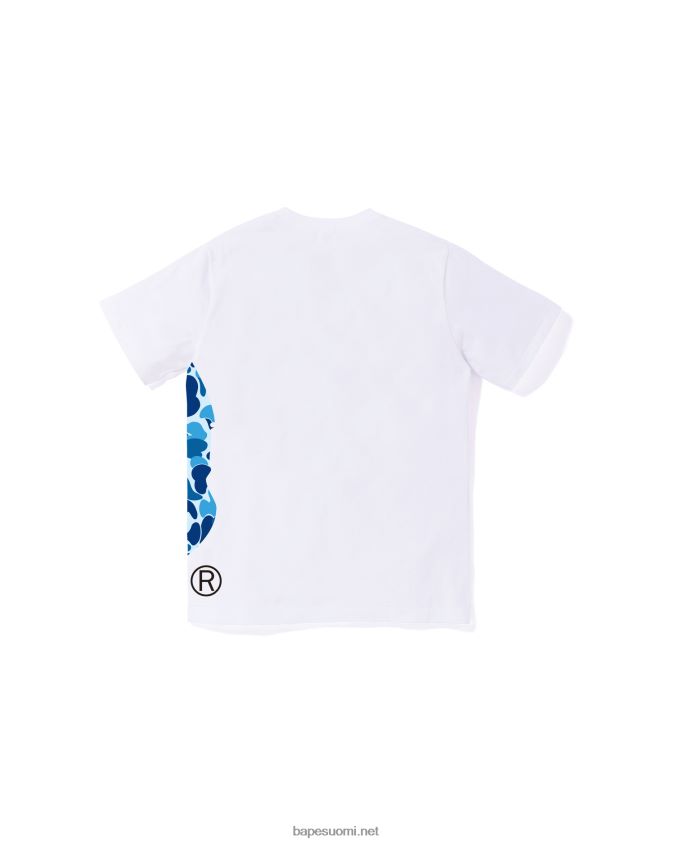 valkoinen lapset A Bathing Ape abc camo side big head tee jr 8HT2D81284