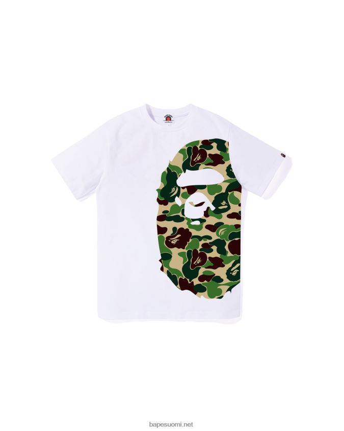 valkoinen lapset A Bathing Ape abc camo side big head tee jr 8HT2D81285