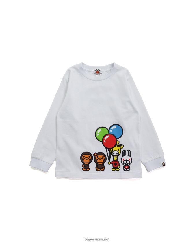 valkoinen lapset A Bathing Ape baby milo & friends tee 8HT2D81776