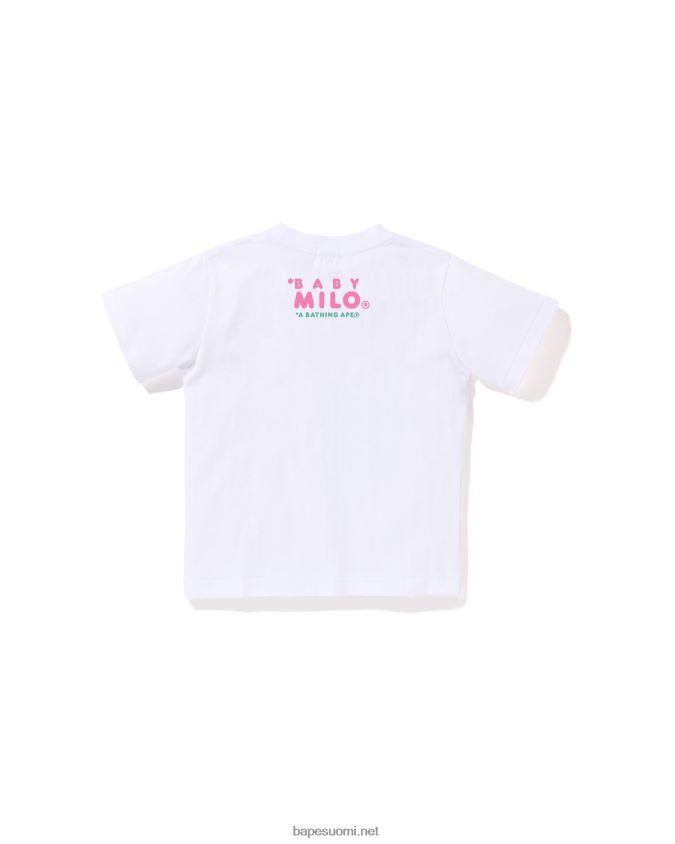 valkoinen lapset A Bathing Ape baby milo jäätelöpaita 8HT2D81412