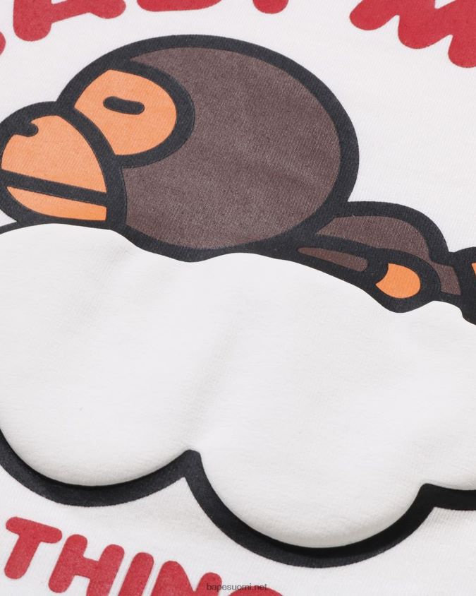 valkoinen lapset A Bathing Ape baby milo nukkua pilvi teessä 8HT2D81509