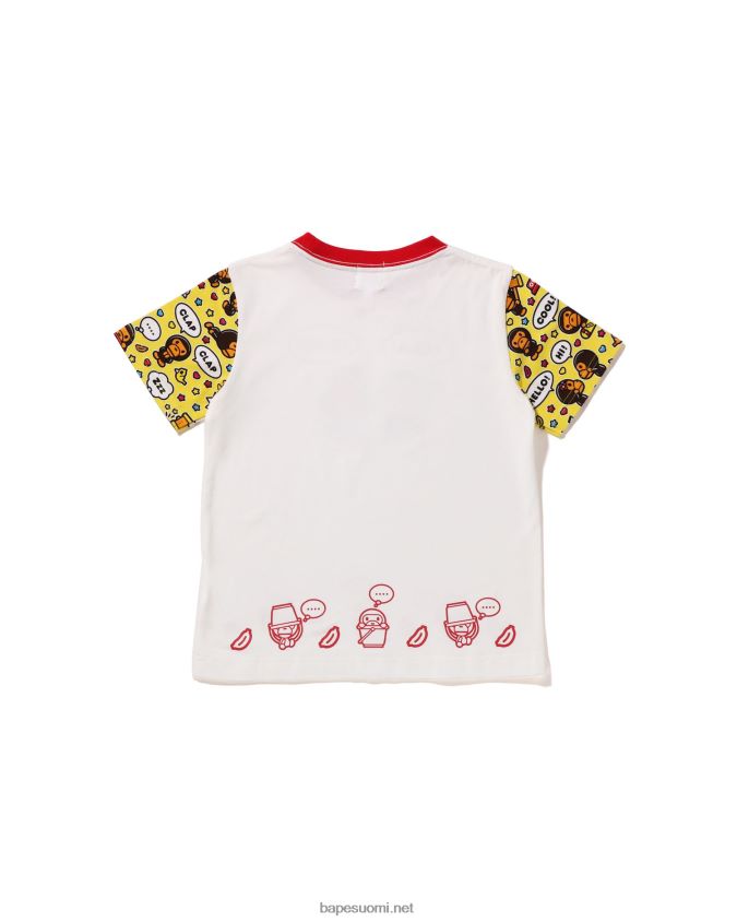 valkoinen lapset A Bathing Ape baby milo puheilmapallo milo lisa tee 8HT2D81589