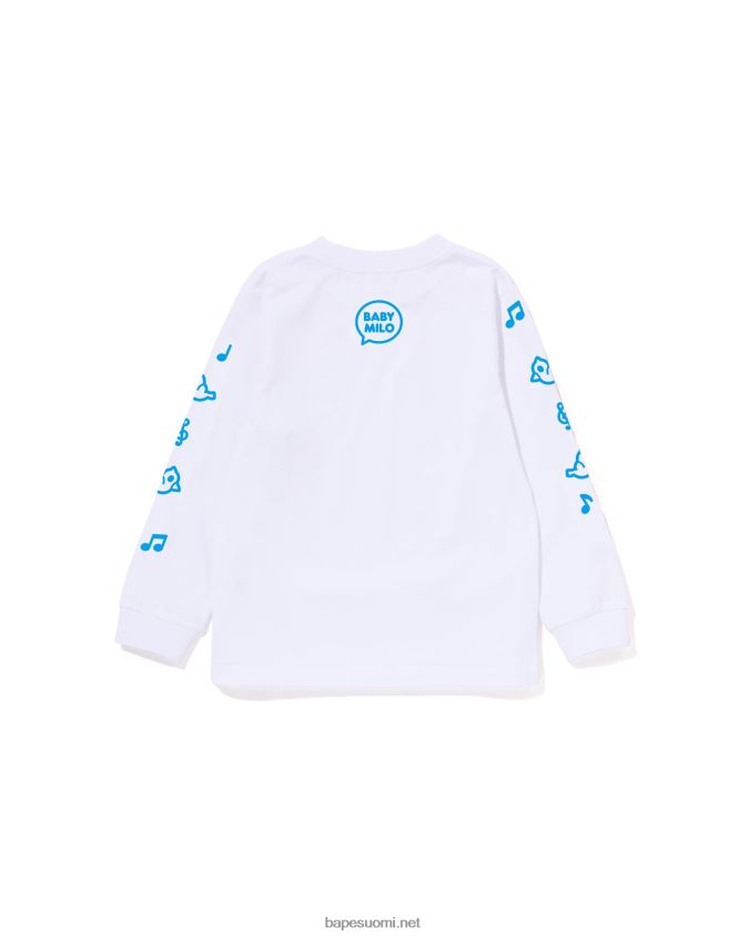 valkoinen lapset A Bathing Ape baby milo puheilmapallo t-paita #2 8HT2D81487