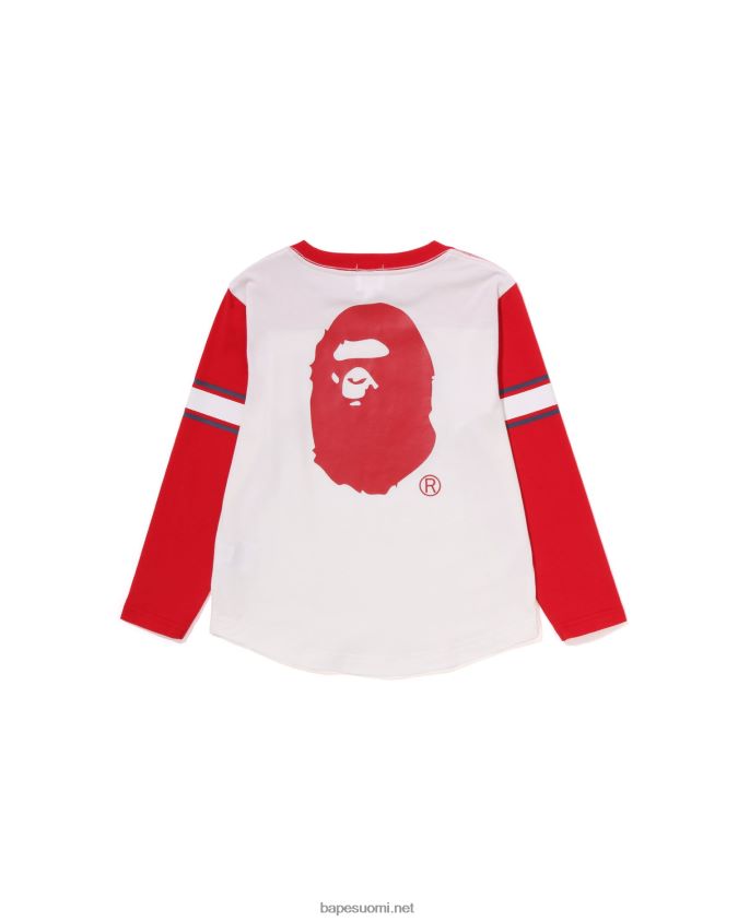 valkoinen lapset A Bathing Ape jalkapallo tee 8HT2D81514