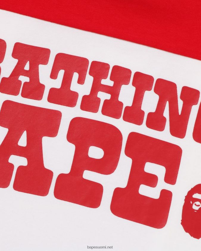 valkoinen lapset A Bathing Ape jalkapallo tee 8HT2D81514